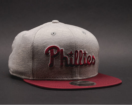 Kšiltovka New Era The Lounge Philadelphia Phillies 9FIFTY Gray/Cardinal Snapback