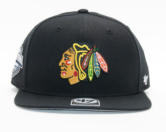Kšiltovka 47 Brand Chicago Blackhawks Sure Shot Western Conference Logo Black Snapback
