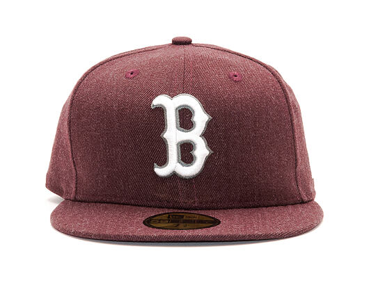 Kšiltovka New Era Seasonal Heather Boston Red Sox 59FIFTY Heather Maroon/White