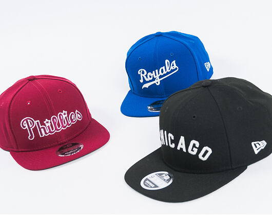 Kšiltovka New Era Classic Script Kansas City Athletics 9FIFTY Light Royal Snapback