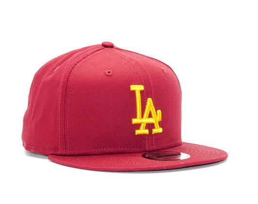 Kšiltovka New Era League Essential Los Angeles Dodgers 9FIFTY Carmine/Gold Snapback