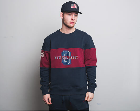 Mikina New Era World Hood Crew Night Shift Navy/Cardinal