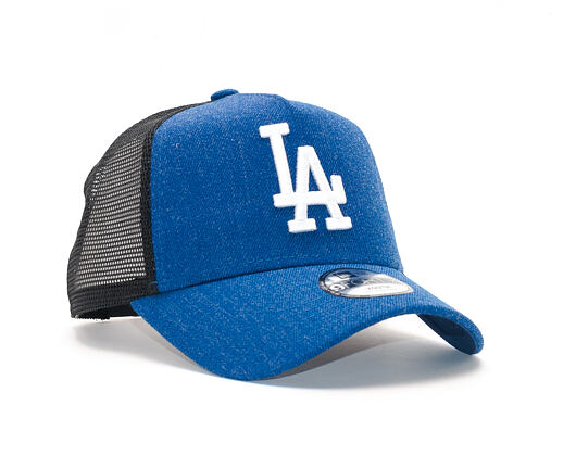 Dětská Kšiltovka New Era Seas Heather Aframe Trucker Los Angeles Dodgers 9FORTY Youth Heather Light 