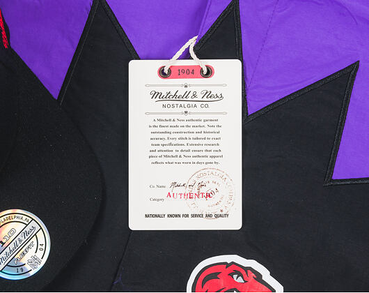 Bunda Mitchell & Ness Authentic Warm Up Toronto Raptors Black/Purple