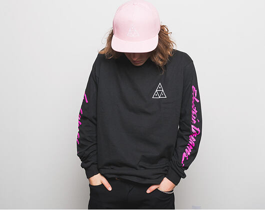 Triko S Dlouhým Rukávem HUF Night Call Triple Triangle Black