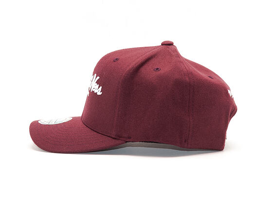 Kšiltovka Mitchell & Ness Pinscript High Crown 110 Maroon Snapback