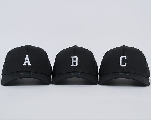 Kšiltovka State of WOW ALPHABET - Alpha Baseball Cap Crown 2 Black/White Strapback