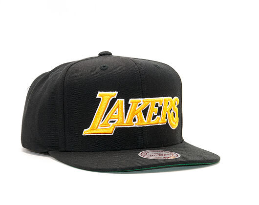 Kšiltovka Mitchell & Ness Solid Team Colour Los Angeles Lakers Black/Yellow Snapback