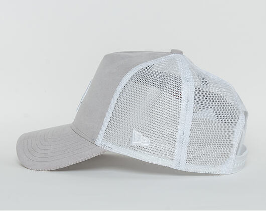 Dámská Kšiltovka New Era  Micro Cord  Los Angeles Dodgers  9FORTY A-FRAME TRUCKER  Gray / Optic Whit
