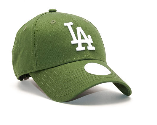 Dámská Kšiltovka New Era  Wmns League Essential Los Angeles Dodgers  9FORTY  Rifle Green / Optic Whi