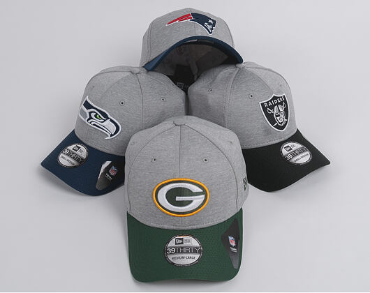 Kšiltovka New Era  Jersey Hex Oakland Raiders 39THIRTY  Gray / Official Team Color