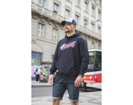 Mikina S Kapucí New Era Coast 2 Coast Po Hoody Anaheim Angels Navy Heather
