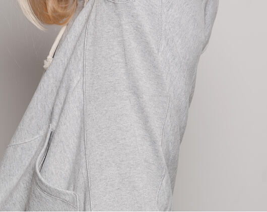 Dámská Mikina S Kapucí Champion Classic Logo Embroidered Grey