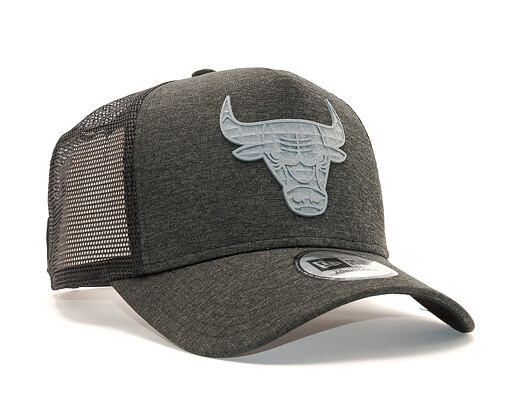 Kšiltovka New Era Trucker Concrete Jersey Chicago Bulls 9FORTY Black/Grey Heather Snapback