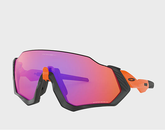 Sluneční Brýle Oakley Flight Jacket Matte Black/Neon Orange Prizm Trail OO9401-0437