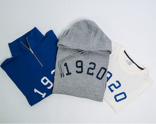 Mikina S Kapucí New Era Branded Po Hoody Light Grey Heather