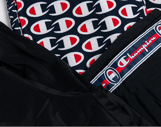 Tepláky Champion Elastic Cuff Pants Stripe Black