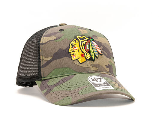 Kšiltovka 47 Brand Chicago Blackhawks Camo Branson MVP Snapback