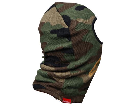 Kukla Sprayground Gold Knit Shark Mouth Ski Mask Camo/Gold