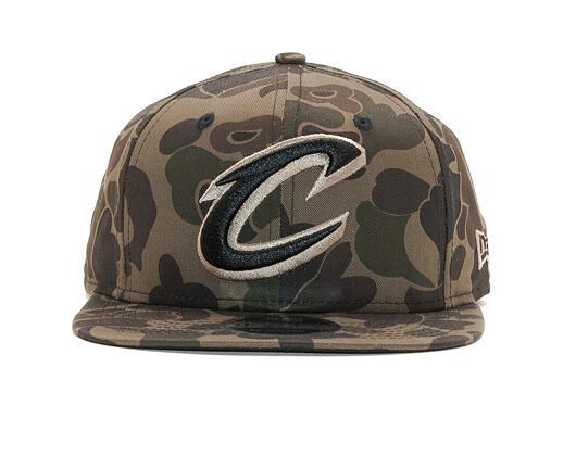Kšiltovka New Era 9FIFTY Cleveland Cavaliers Original Fit Marine Navy Camo/Black Snapback