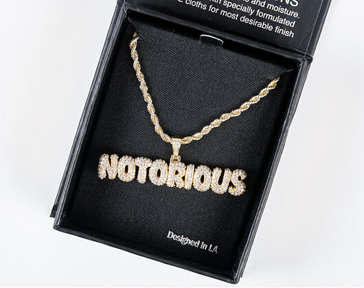 Pozlacený Řetízek King Ice Notorious B.I.G. "Notorious" Necklace
