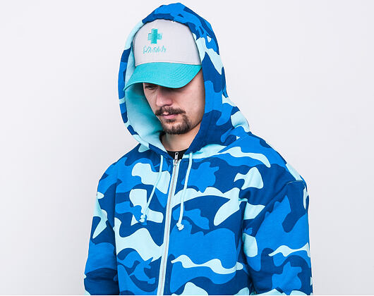 Mikina Pink Dolphin Ocean Camo Zip-Hoodie Camo