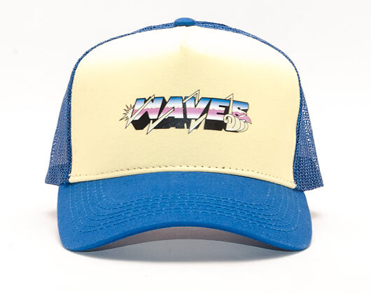 Kšiltovka Pink Dolphin Electric Waves Trucker Yellow Snapback