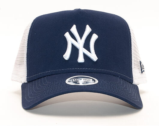 Dámská Kšiltovka New Era 9FORTY A-Frame Trucker New York Yankees Essential Navy/White Snapback