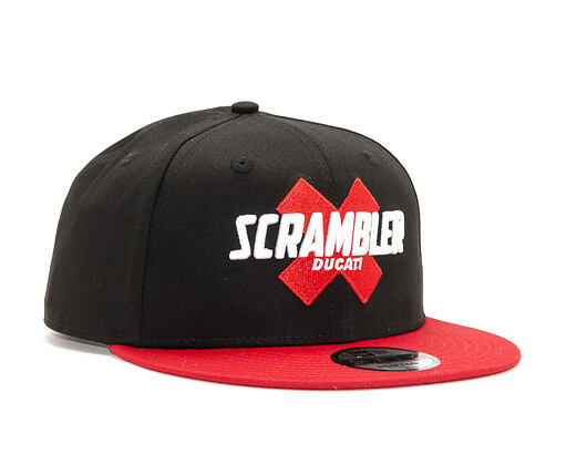 Kšiltovka New Era 9FIFTY Ducati Motor Logo Scrambler Contrast Vize Black/Red Snapback