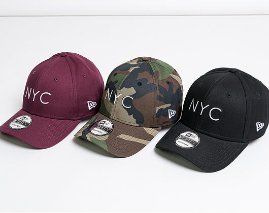 Kšiltovka New Era 9FORTY NYC Maroon/White Strapback