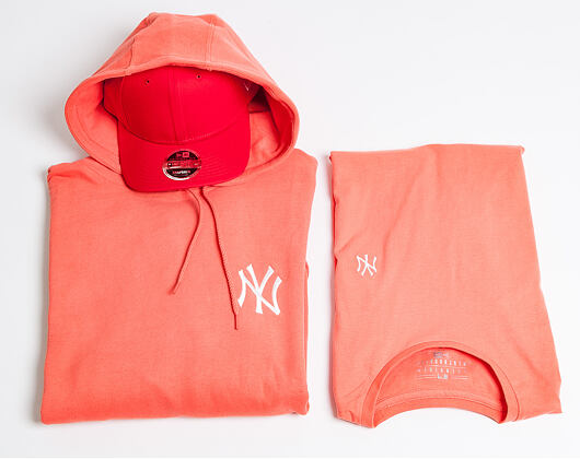 Mikina New Era New York Yankees Hoody Pastel Orange