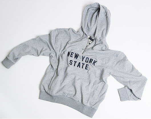 Mikina New Era New York State Hoody Light Grey Heather