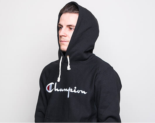 Mikina Champion Hooded Sweatshirt Classic Logo Black 212574 KK001 NBK