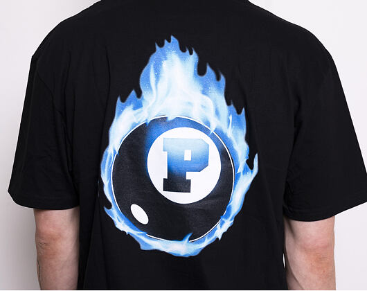Triko Pink Dolphin 8 Ball Flame Tee Black PS119118BFBL