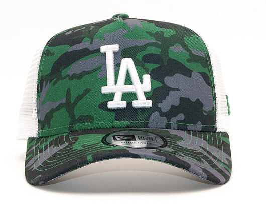Kšiltovka New Era 9FORTY A-Frame Trucker Los Angeles Dodgers Green Camo