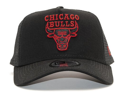 Kšiltovka New Era 9FORTY A-Frame Trucker Chicago Bulls Essential Black/Dark Red
