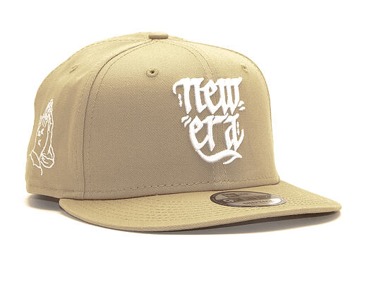 Kšiltovka New Era 9FIFTY Script Camel/White