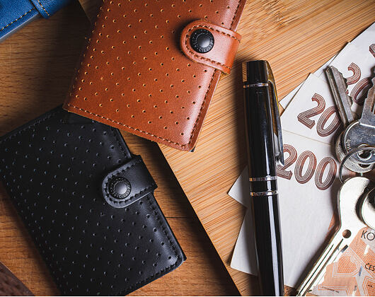 Peněženka Secrid Miniwallet Perforated Black