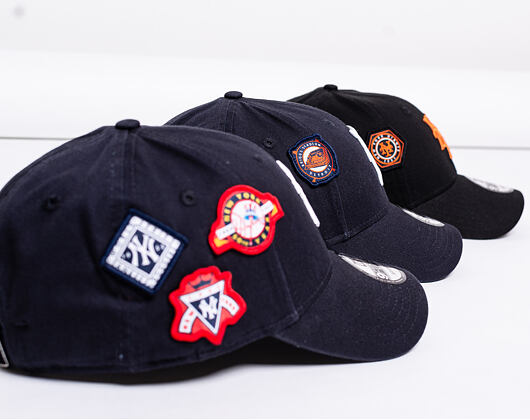 Kšiltovka New Era 9FORTY New York Giants Cooperstown Patched Black