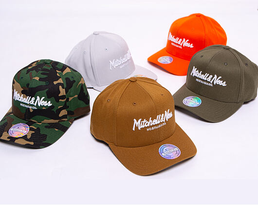 Kšiltovka Mitchell & Ness Pinscript High Crown 110 Flex-Snap Candy Orange Snapback