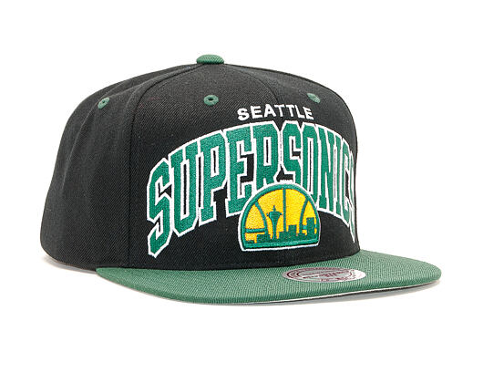 Kšiltovka Mitchell & Ness INTL226 Seattle Supersonics HWC Team Arch 2 Tone Snapback