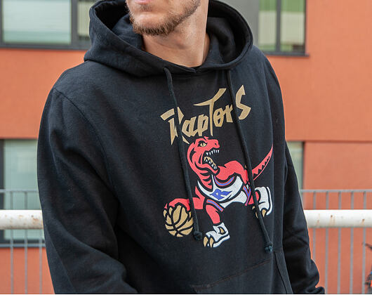Mikina Mitchell & Ness Toronto Raptors Gold Dribble Black
