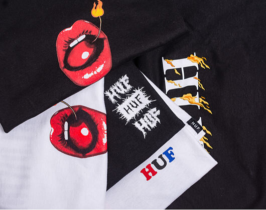 Triko HUF Crust H Black