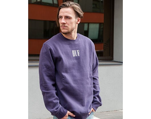 Mikina HUF Serif Pullover - purple velvet