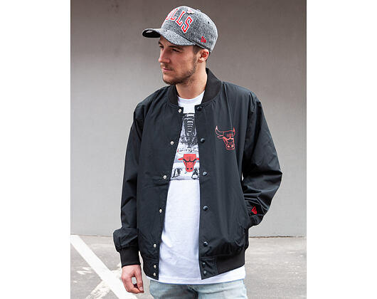 Bunda New Era Team Logo Bomber Chicago Bulls Black