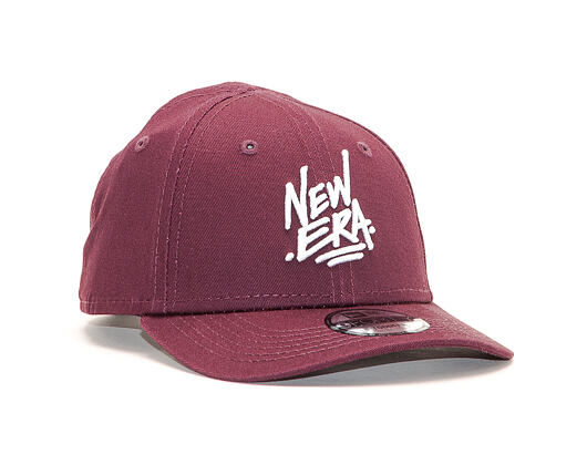 Dětská Kšiltovka New Era 9FORTY Script Toddler Maroon / White Strapback
