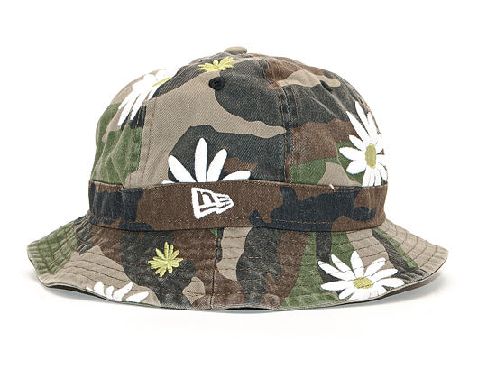 Klobouk New Era Military Bucket Flower Explorer Woodland Camo