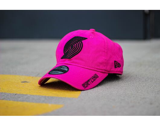 Kšiltovka New Era 9TWENTY Hard Bootleg Neon Portland Trail Blazers Beetroot Purple Strapback