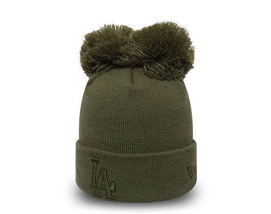 Kulich New Era Los Angeles Dodgers Double Pom Cuff Knit New Olive