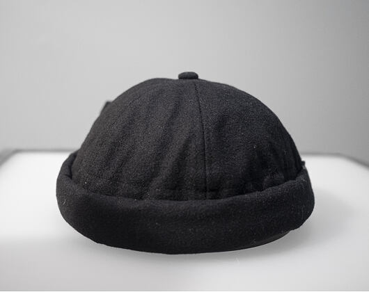 Čepice New Era Wool Skully Rollcap Docker Black